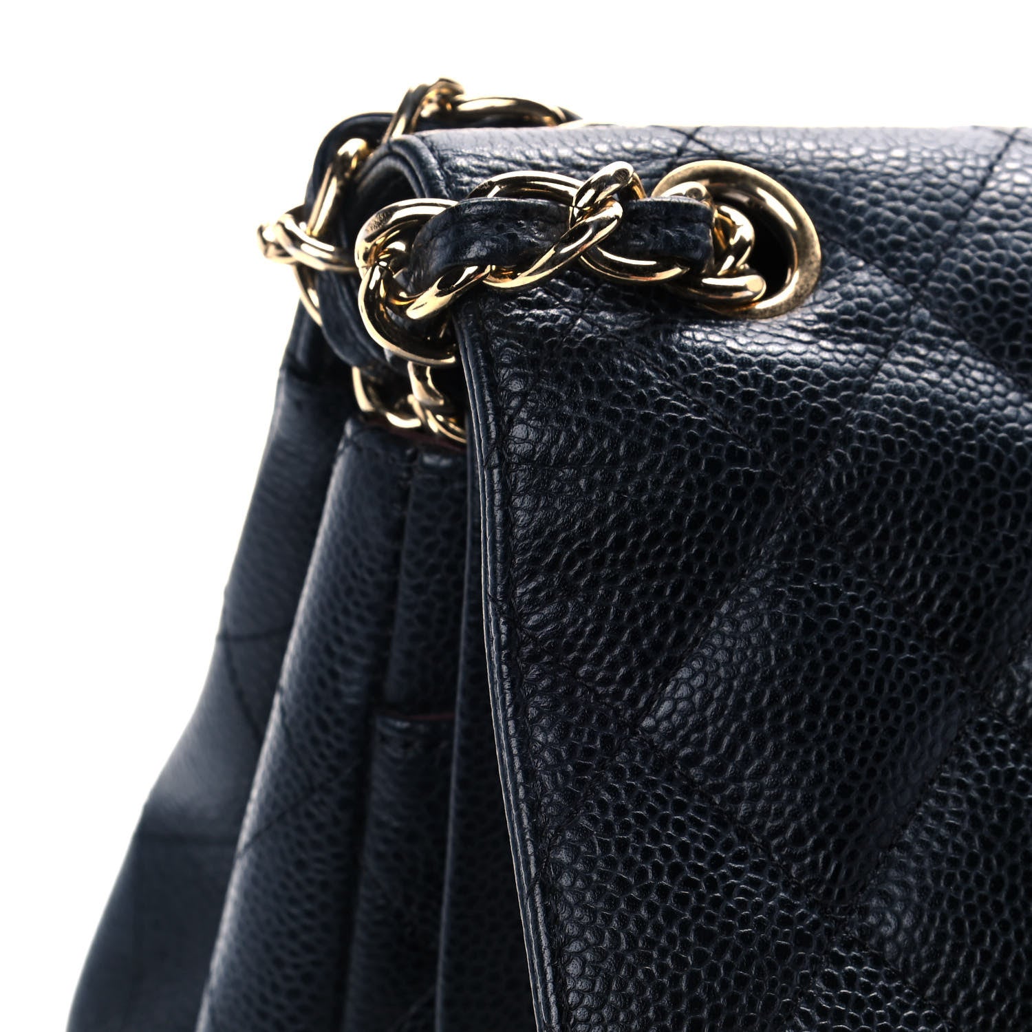 Chanel Caviar Quilted Jumbo Double Flap Black 11 of 14