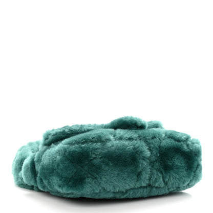Chanel Shearling Lambskin Quilted Flap Green 4 of 10