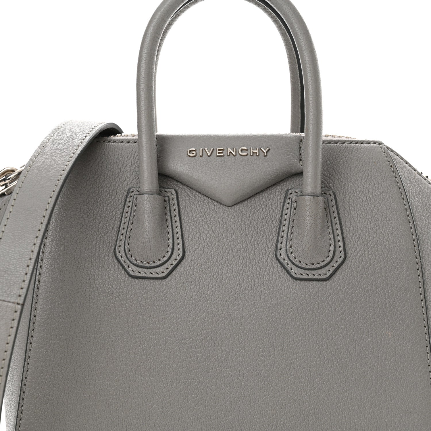 Givenchy Sugar Goatskin Mini Antigona Pearl Grey 8 of 14