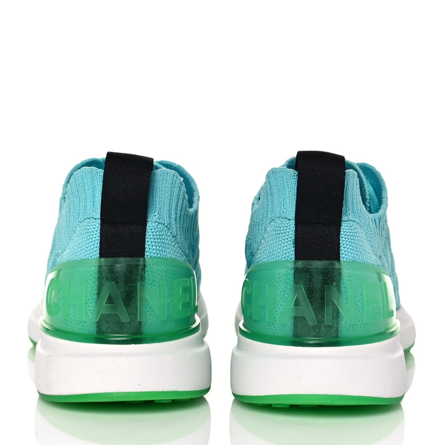 Mixed Fibers Quilted Womens CC Sneakers 36.5 Turquoise