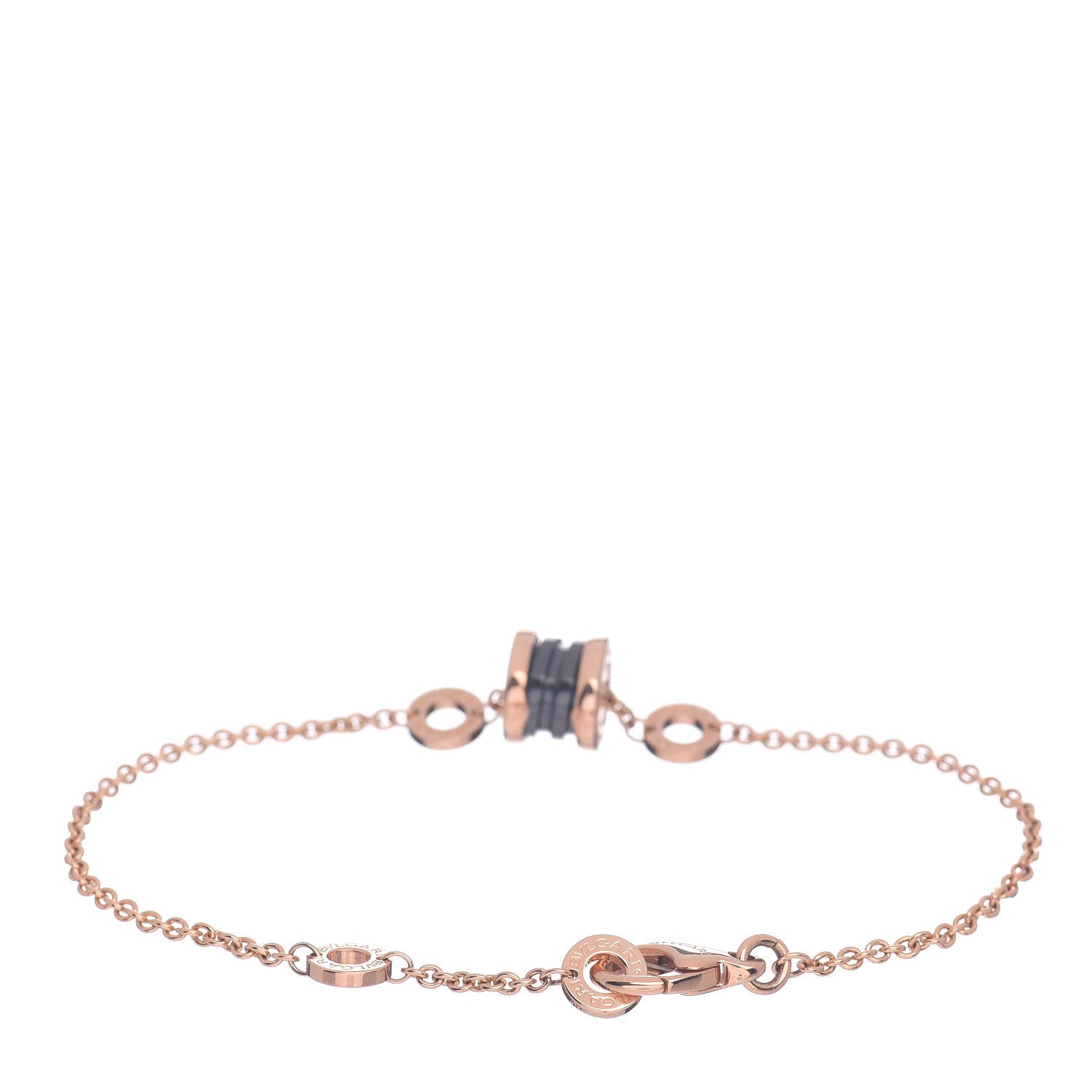 Bulgari 18K Rose Gold Black Ceramic B.Zero1 Bracelet 3 of 5