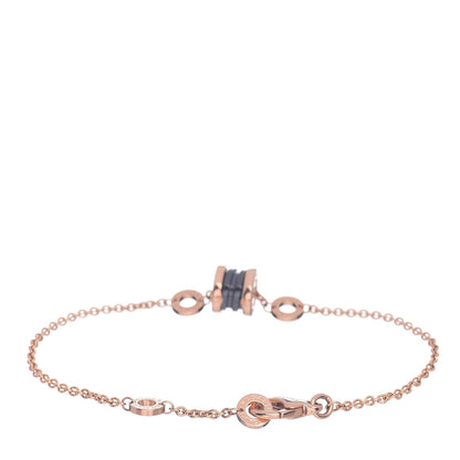 Bulgari 18K Rose Gold Black Ceramic B.Zero1 Bracelet 3 of 5