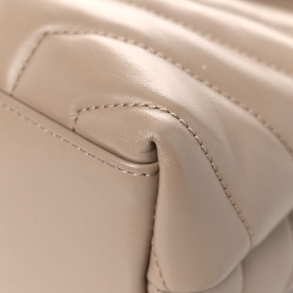 Saint Laurent Calfskin Y Quilted Monogram Small Loulou Chain Satchel Light Natural 9 of 16