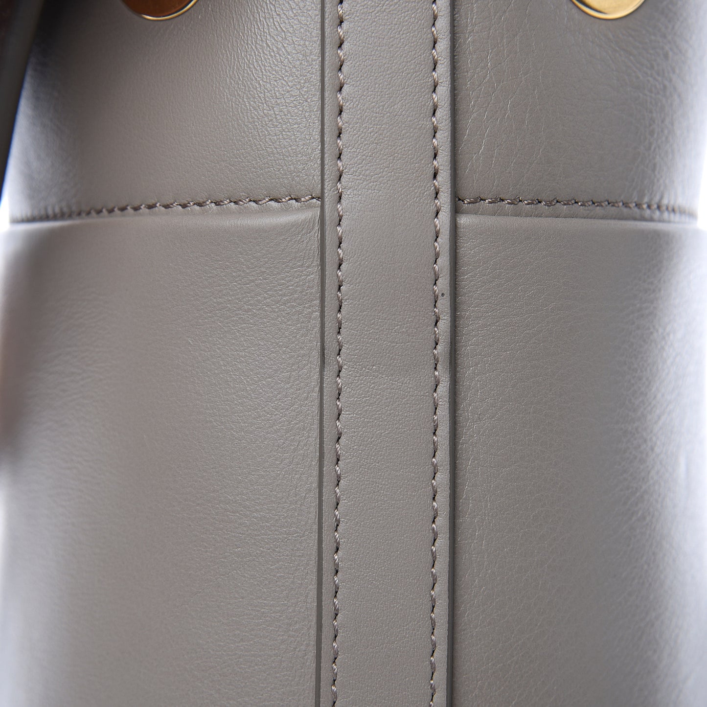 Smooth Calfskin Small Roy Bucket Bag Motty Grey