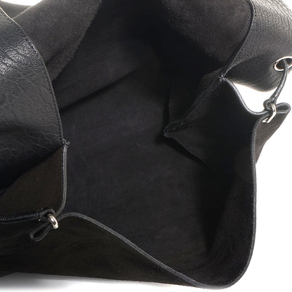 Celine Shrunken Lambskin All Soft Shoulder Bag Black 5 of 9
