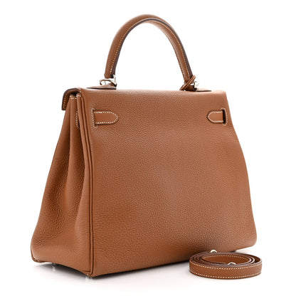 Hermes Togo Kelly Retourne 32 Gold 3 of 11