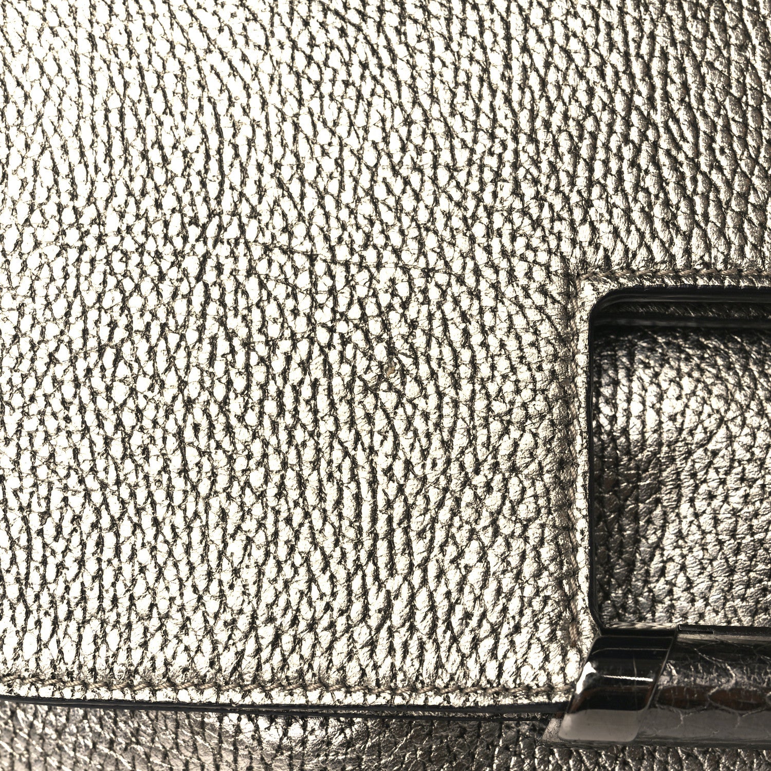 Jimmy Choo Metallic Calfskin Elaphe Ziad Bag Silver 9 of 9