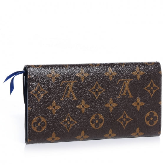 Louis Vuitton Monogram Emilie Wallet Blue 3 of 8
