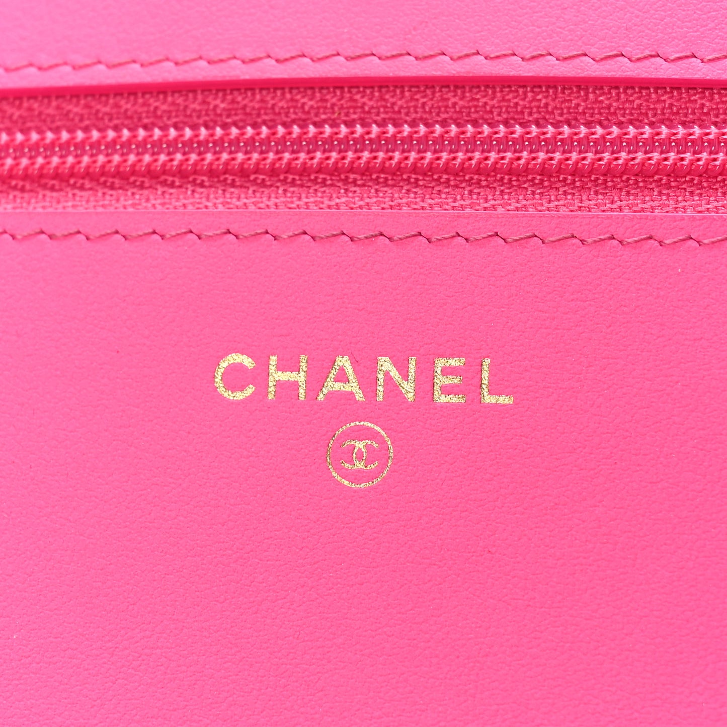 Jersey Quilted Chanel 19 Wallet On Chain WOC Pink