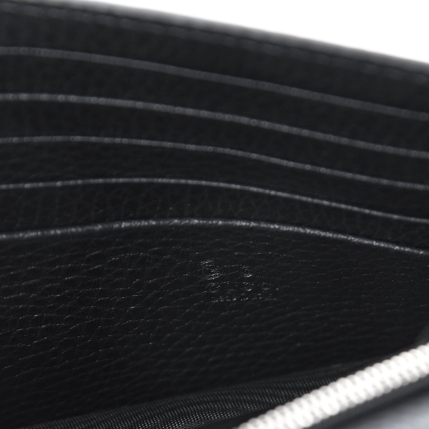 Dollar Calfskin Medium Betty Chain Wallet Black
