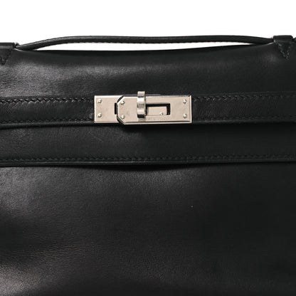Hermes Box Kelly Pochette Clutch Black 8 of 12