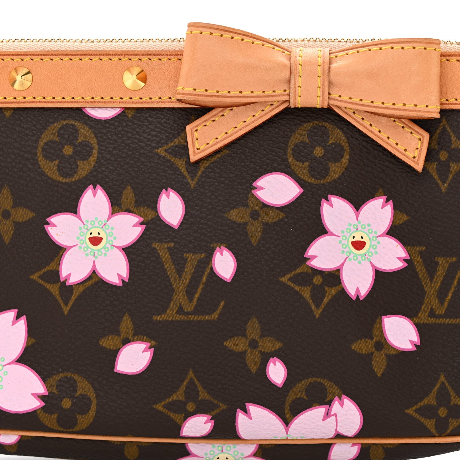 Louis Vuitton Monogram Cherry Blossom Pochette Accessories Brown 10 of 13