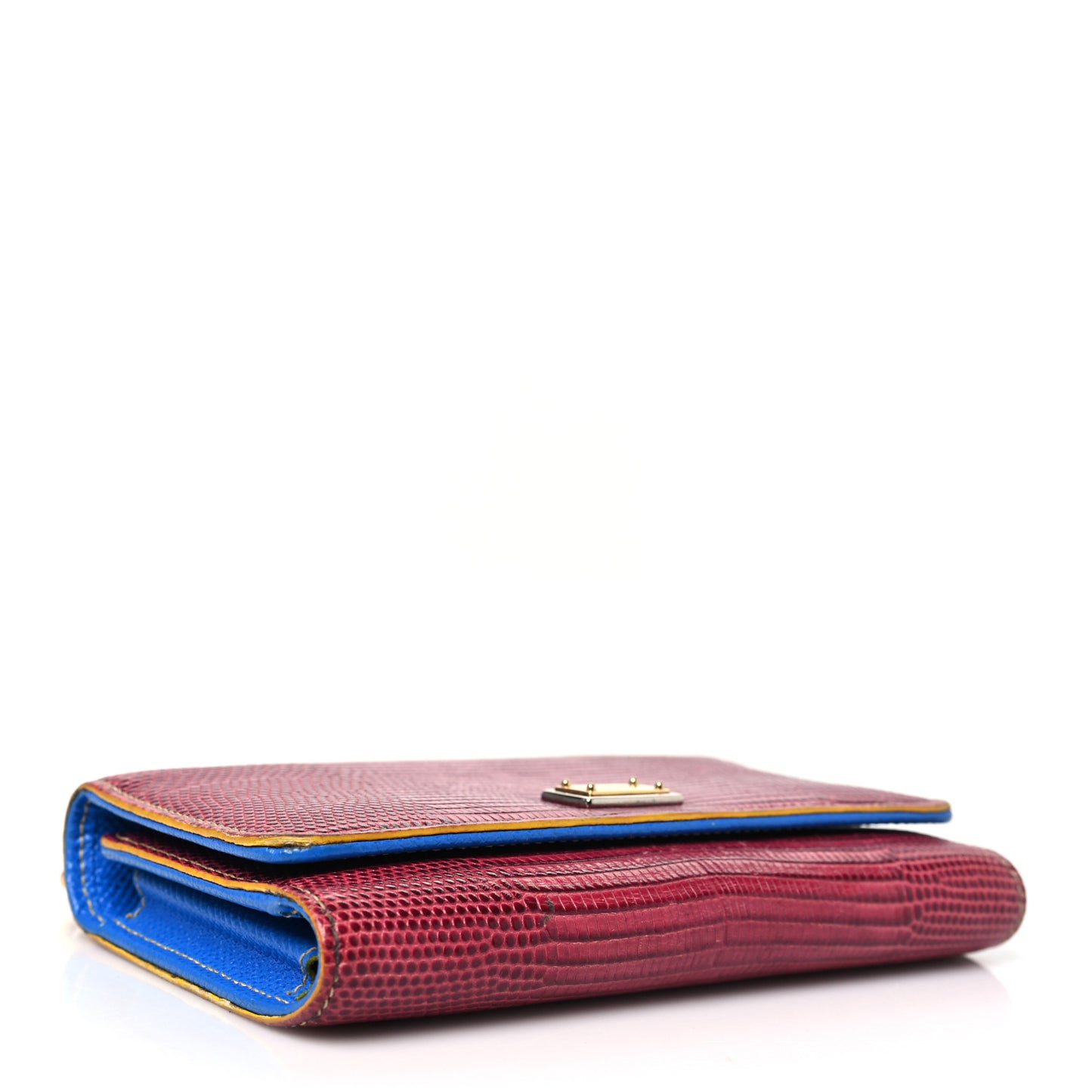 Dauphine Stampa Iguana Mini Miss Sicily Chain Phone Case Wallet Red Multicolor