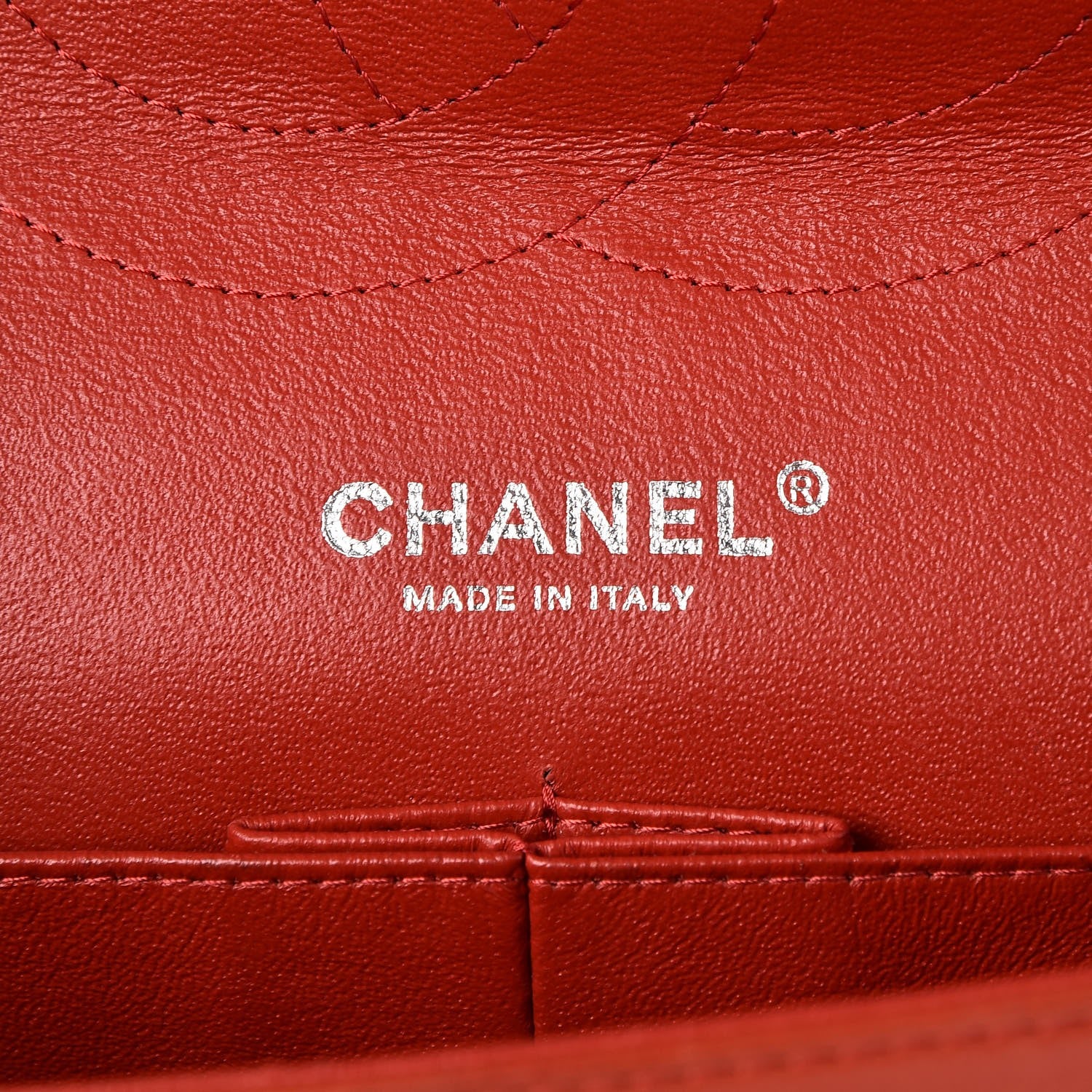 Chanel Lambskin Quilted Jumbo Double Flap Red 6 of 9