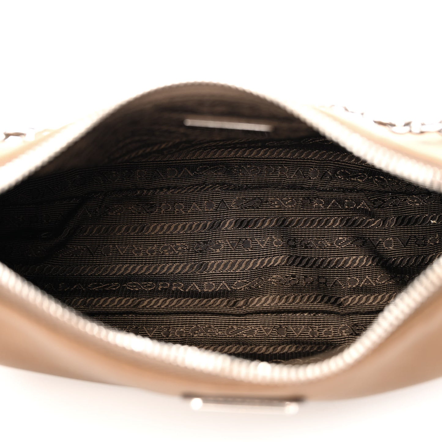 Tessuto Nylon Saffiano Re-Edition 2005 Shoulder Bag Cacao