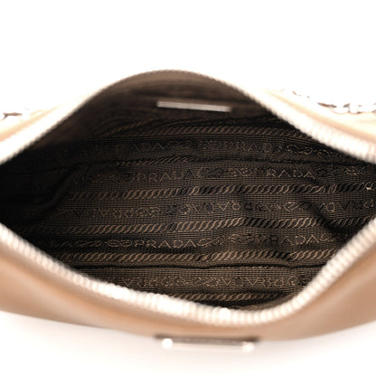 Prada Tessuto Nylon Saffiano Re-Edition 2005 Shoulder Bag Cacao 5 of 15