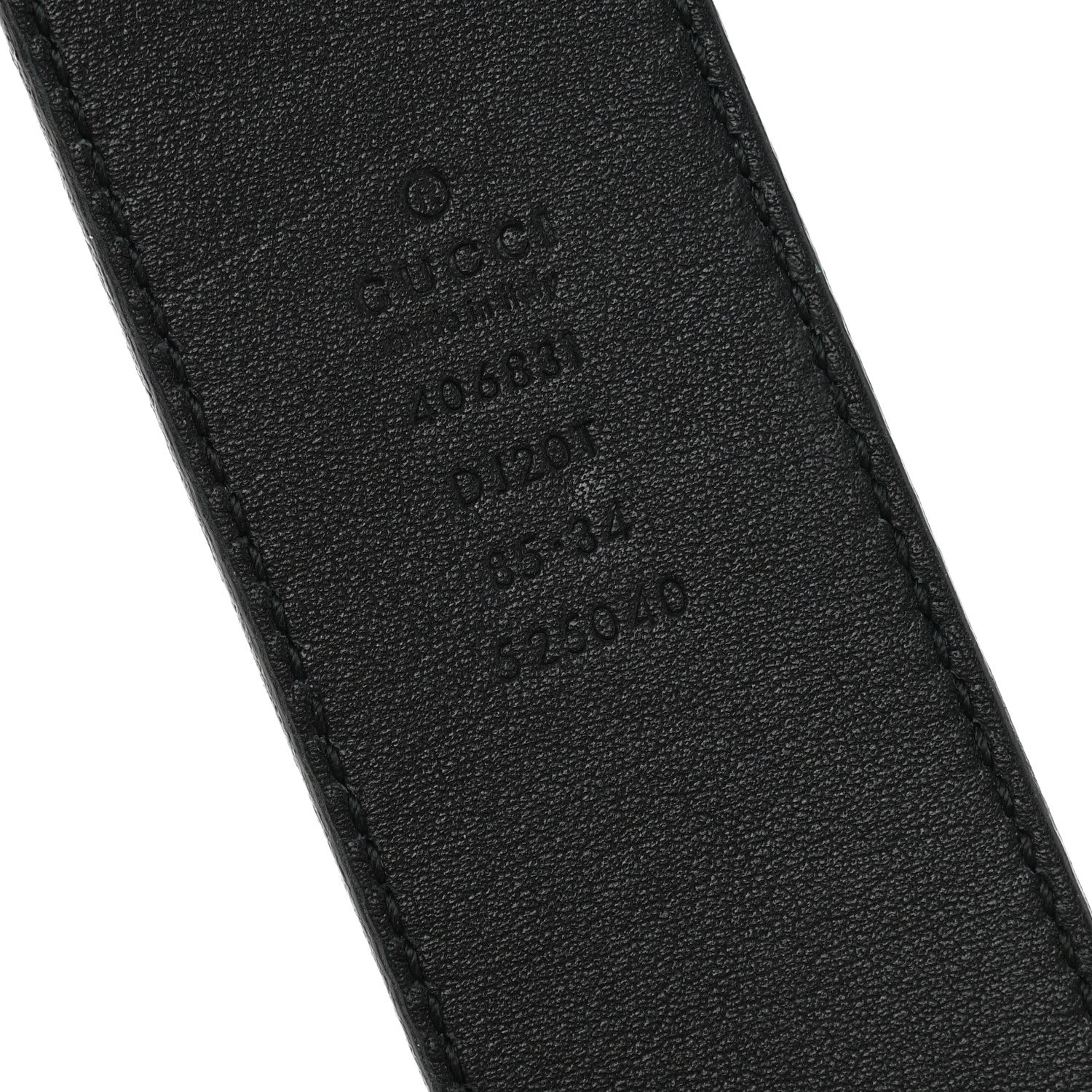 Gucci Textured Calfskin Double G 40mm Belt 85 34 Black 5 of 9