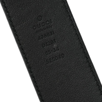 Gucci Textured Calfskin Double G 40mm Belt 85 34 Black 5 of 9