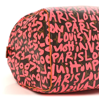 Louis Vuitton Monogram Graffiti Speedy 30 Fuchsia 9 of 11
