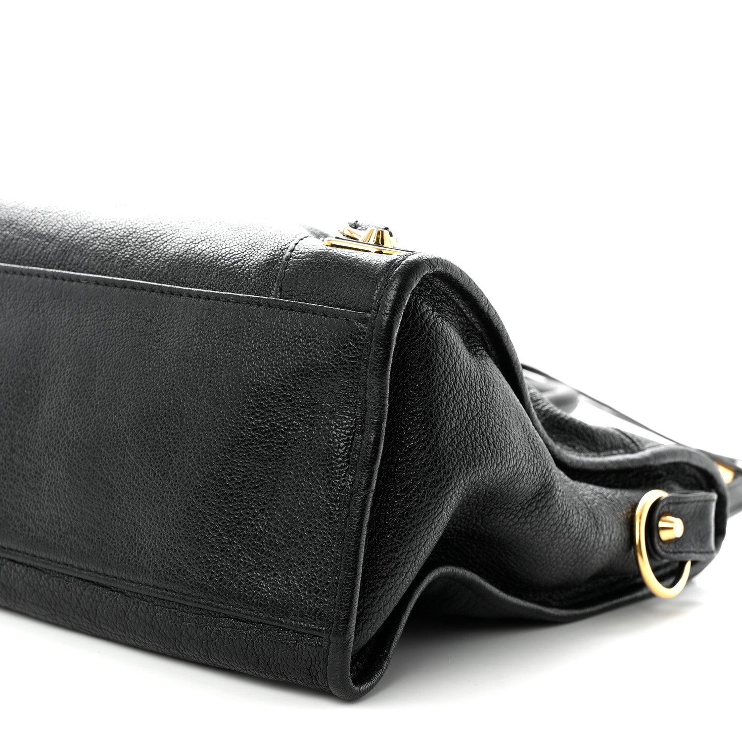 Balenciaga Chevre Gold Metallic Edge Hardware City Black 11 of 11