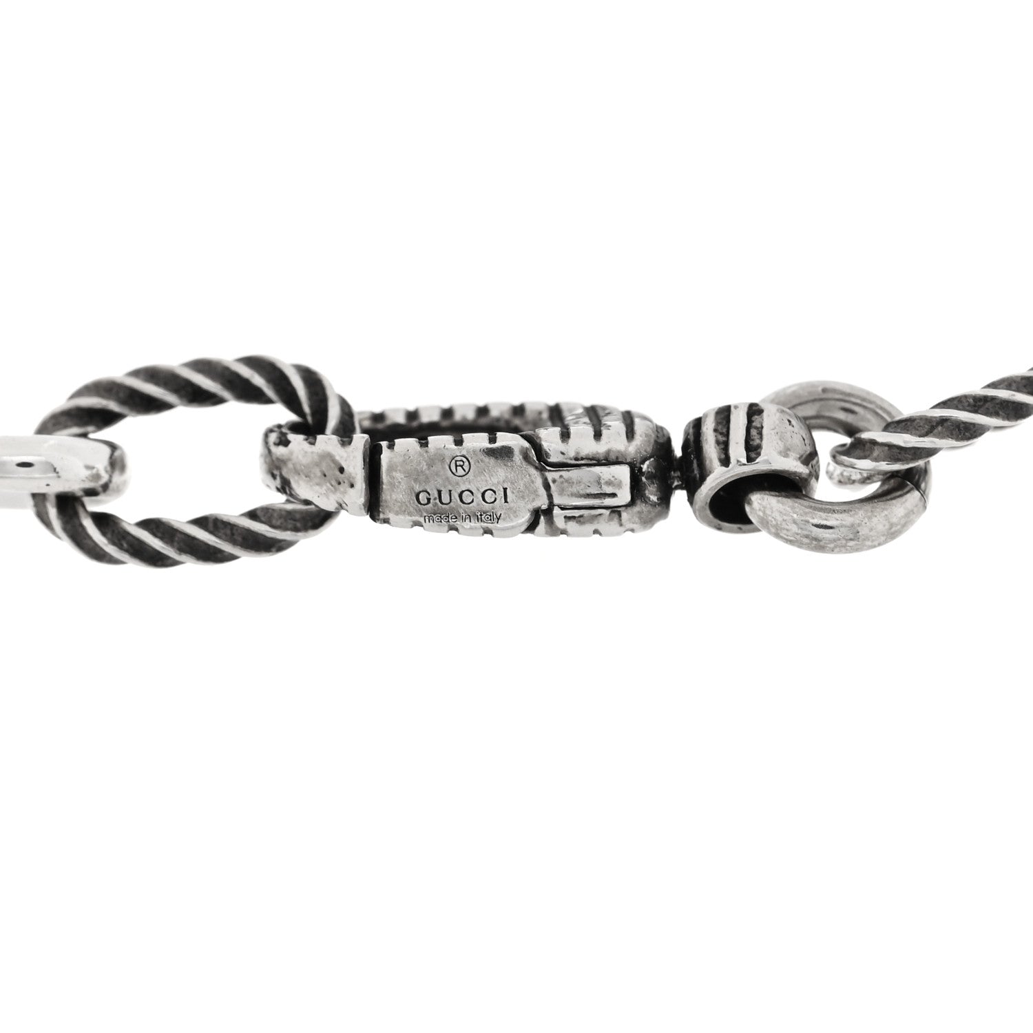 Gucci Sterling Silver Interlocking G Charm Bracelet 3 of 4