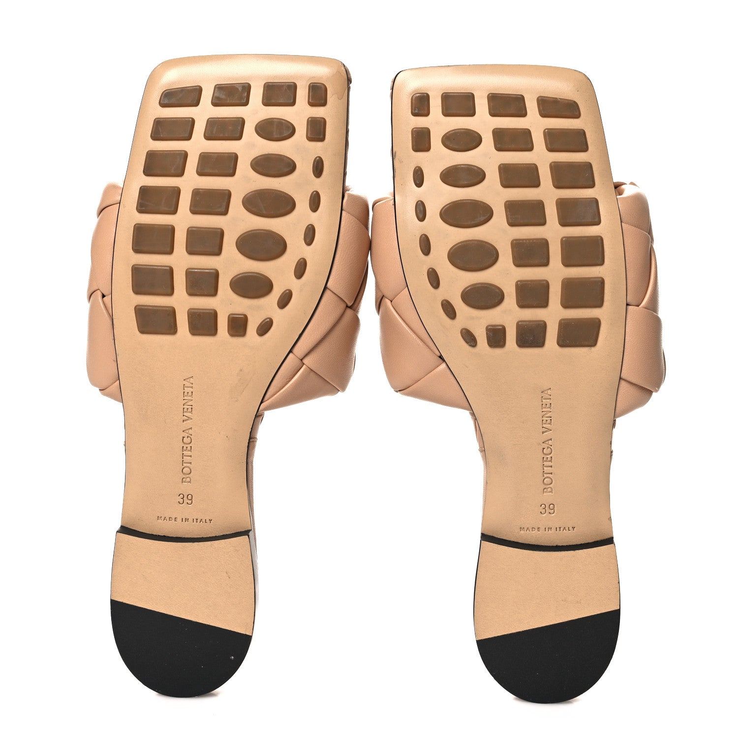 Bottega Veneta Nappa Maxi Intrecciato Lido Flat Sandals 39 Tan 6 of 8