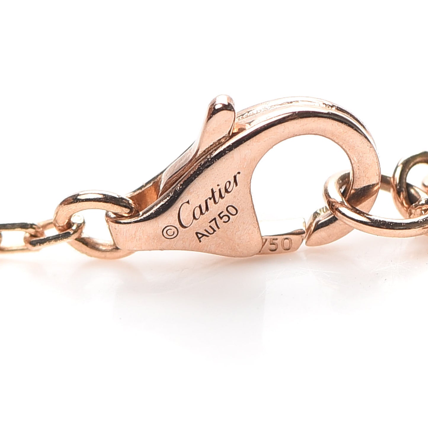 18K Pink Gold Diamond SM D'Amour Pendant Necklace
