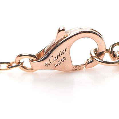 Cartier 18K Pink Gold Diamond SM D'Amour Pendant Necklace 5 of 7