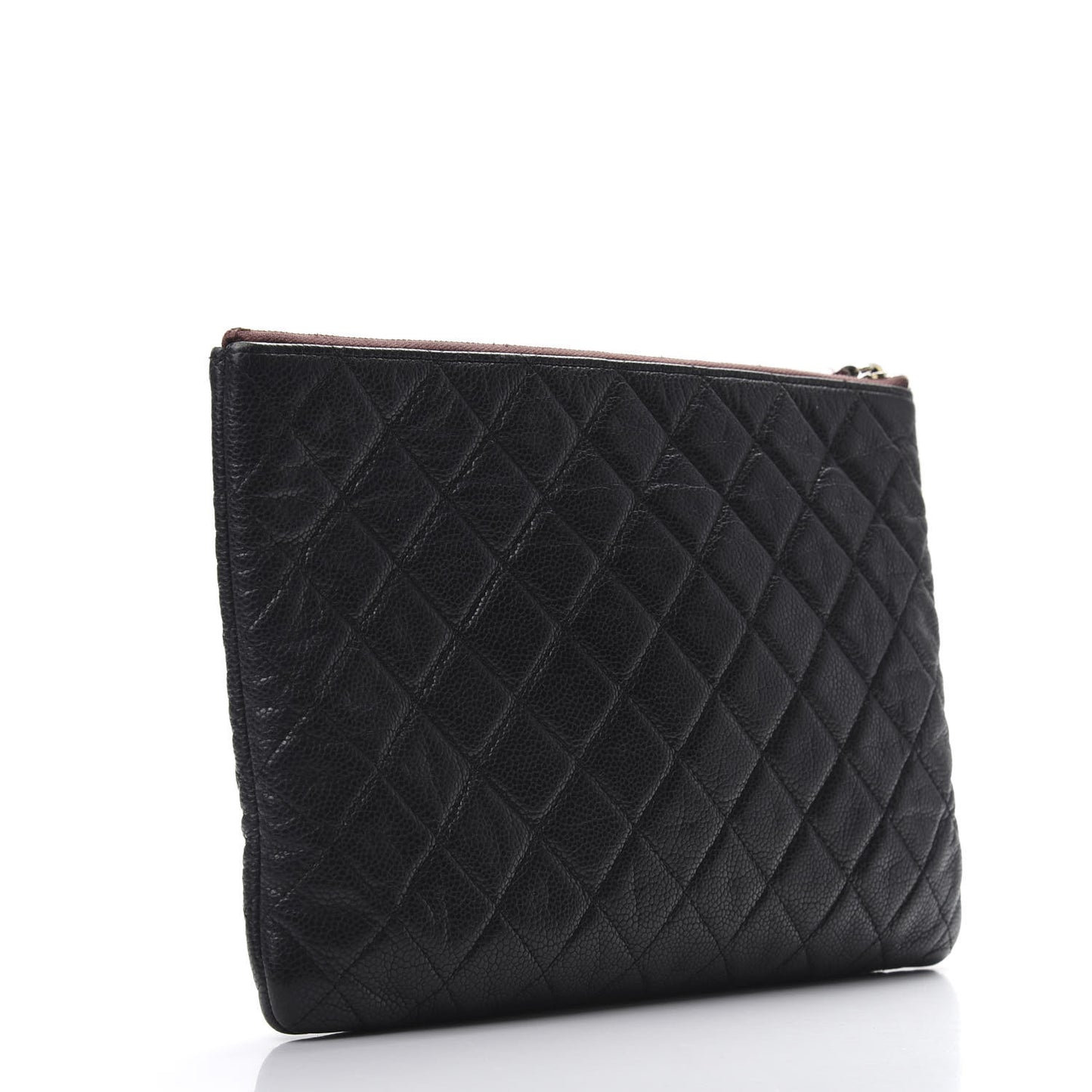 Caviar Quilted Medium Cosmetic Case Black