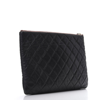 Chanel Caviar Quilted Medium Cosmetic Case Black 3 of 7