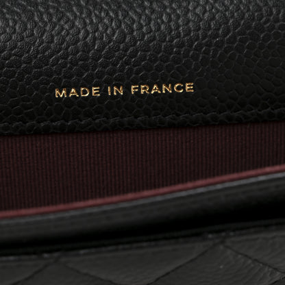 Chanel Caviar Quilted Flap Card Holder Wallet Black 7 of 10