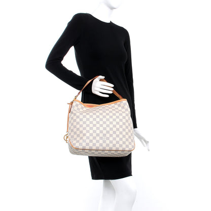 Louis Vuitton Damier Azur Delightful PM Pink 2 of 8