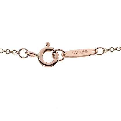 Tiffany 18K Rose Gold Diamond Mini Vintage Oval Key Pendant Necklace 7 of 8