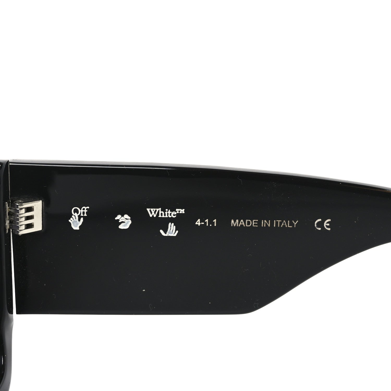 Off-White Acetate Square Tropez Sunglasses OERI007 Black 5 of 7