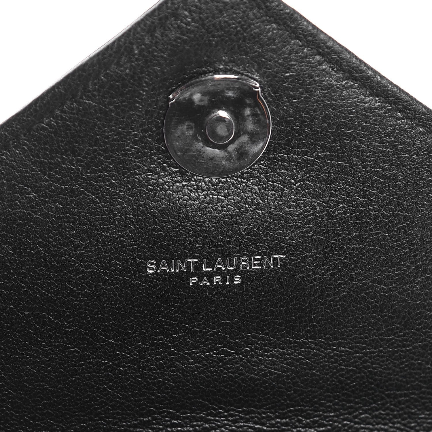 Saint Laurent Sheepskin Tri-Quilt Monogram Medium College Bag Black 7 of 8