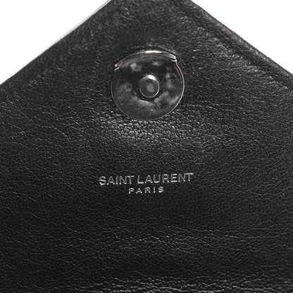 Saint Laurent Sheepskin Tri-Quilt Monogram Medium College Bag Black 7 of 8