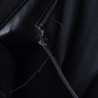Chanel Calfskin Stitched XL Weekender Black 22 of 24