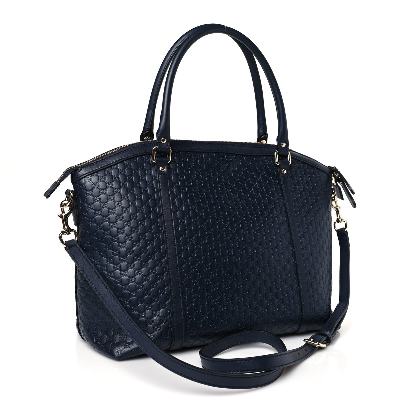 Soft Microguccissima Dome Satchel Navy