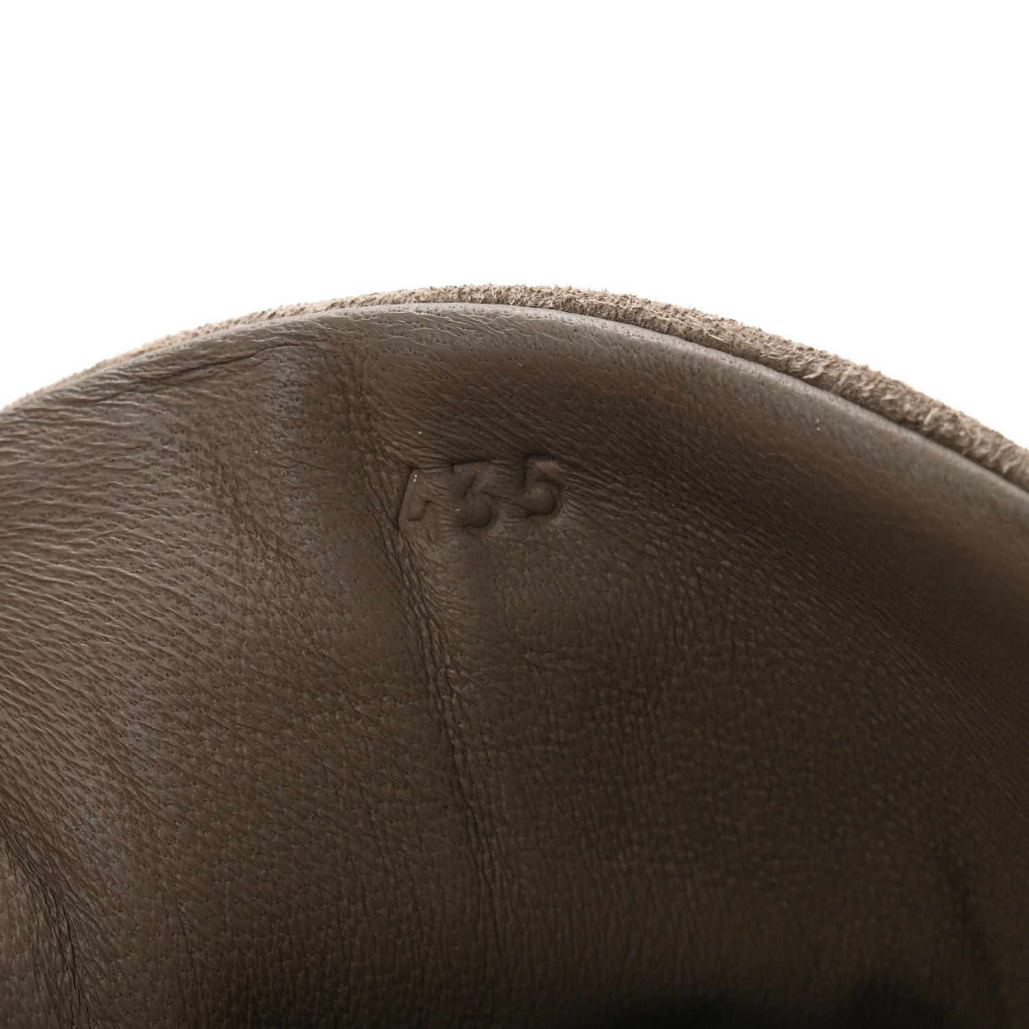 Hermes Goatskin Suede Goatskin Mens Bouncing Sneakers 43.5 Etoupe 8 of 11