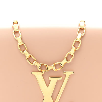 Louis Vuitton Calfskin Chain Louise MM Nude 8 of 10