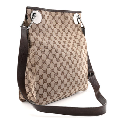 Gucci Monogram Eclipse Messenger Bag Dark Brown 3 of 11
