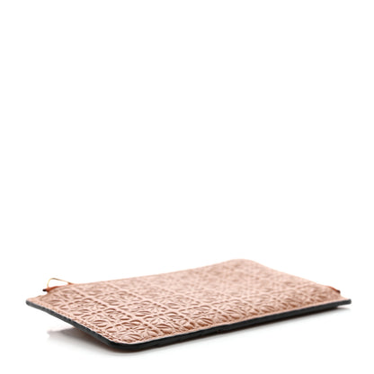 Loewe Calfskin Embossed Repeat Coin Card Holder Tan 4 of 8