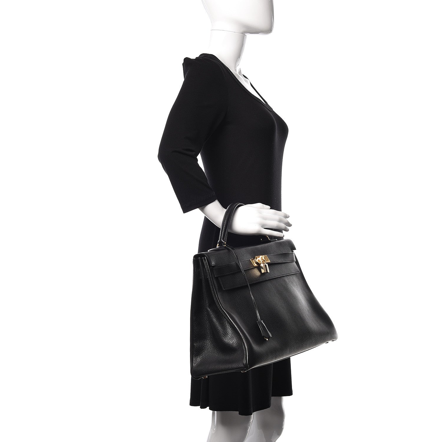 Hermes Ardennes Kelly Retourne 40 Black 2 of 36