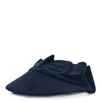 Chanel Knit CC Visor Blue 1 of 8