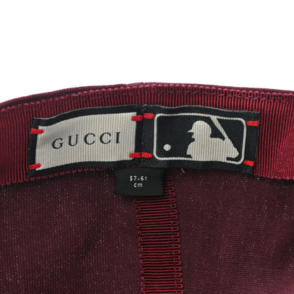 Gucci X MLB Cotton NY Yankees Baseball Hat 57-61 Lacquer 9 of 9