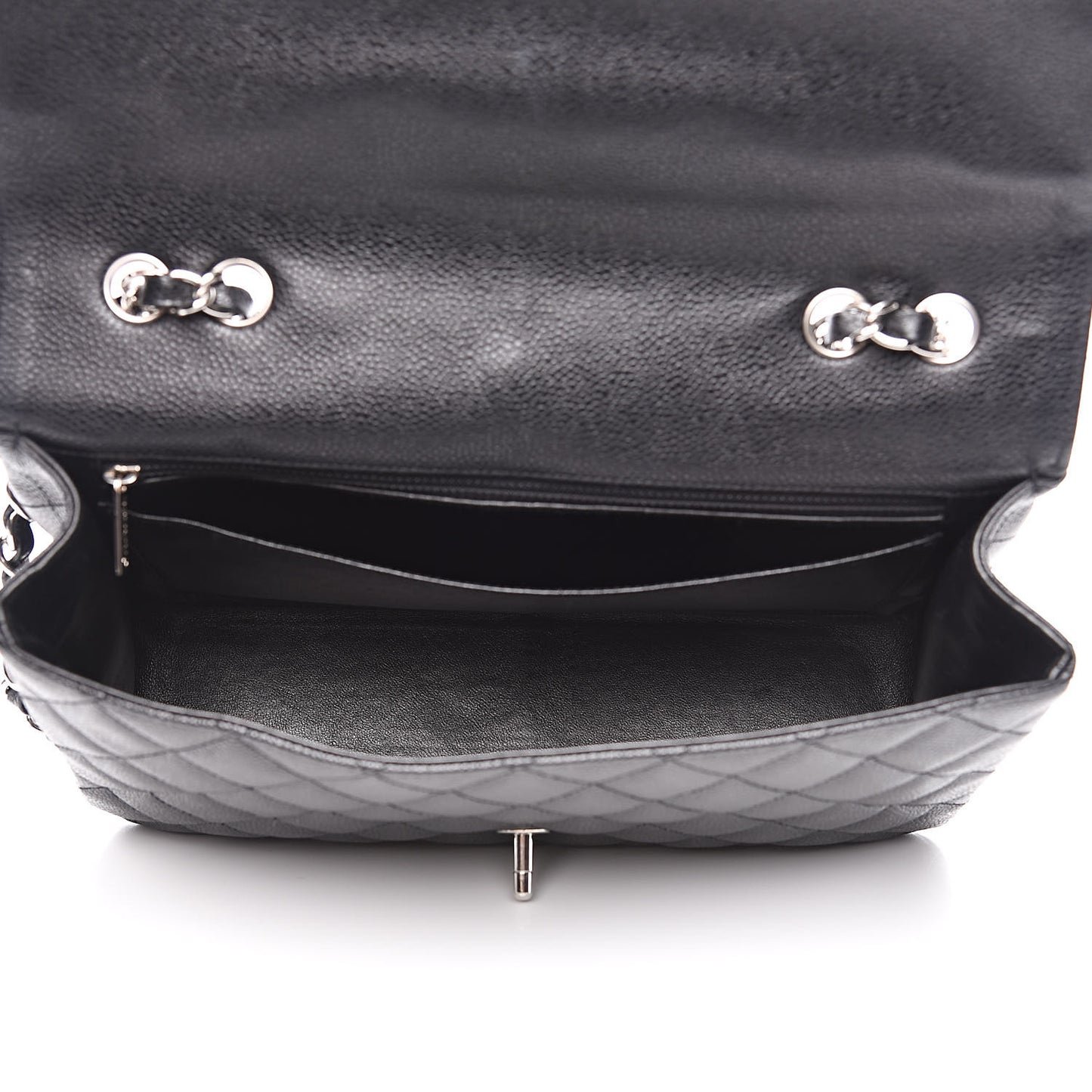 Caviar Quilted Jumbo Single Flap Black