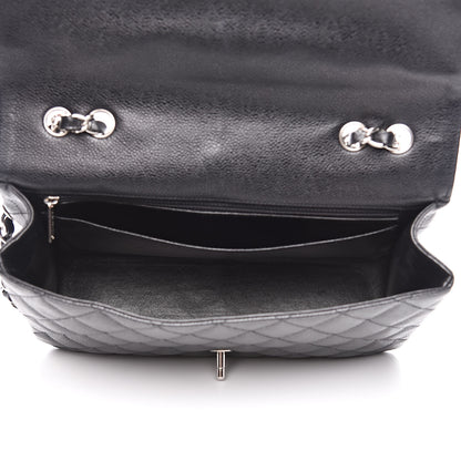 Chanel Caviar Quilted Jumbo Single Flap Black 5 of 12