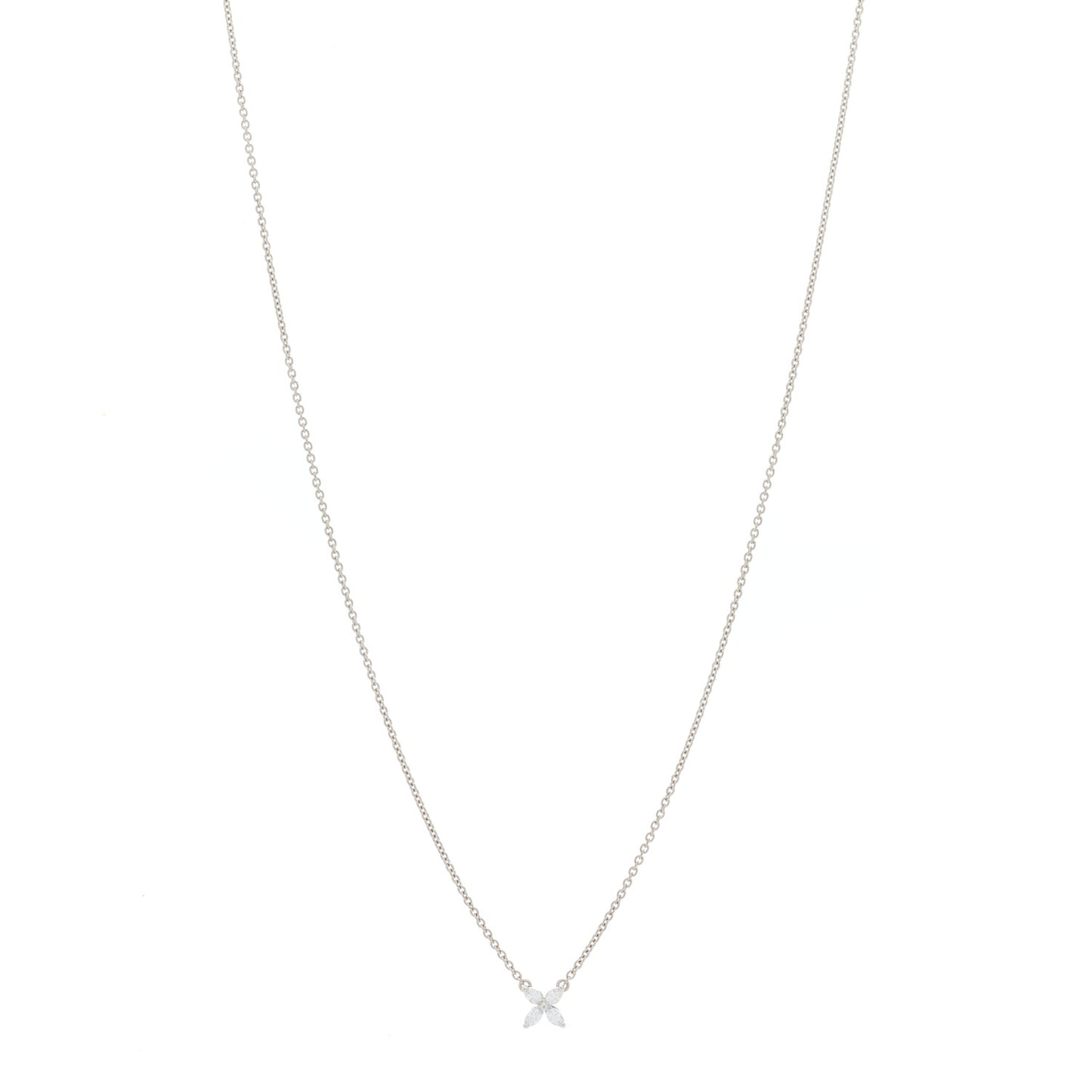 Platinum Diamond Mini Victoria Necklace
