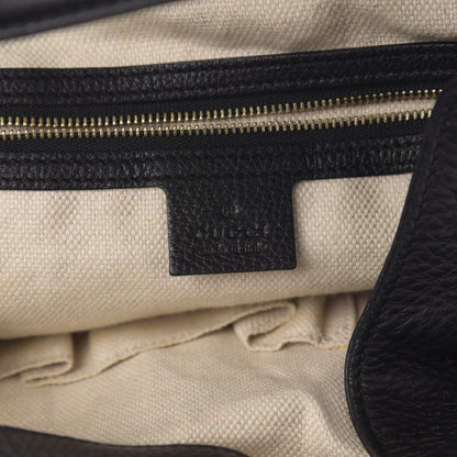 Gucci Pebbled Calfskin Medium Soho Shoulder Bag Black 6 of 12