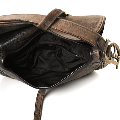 Christian Dior Calfskin Double Saddle Bag Brown 4 of 11
